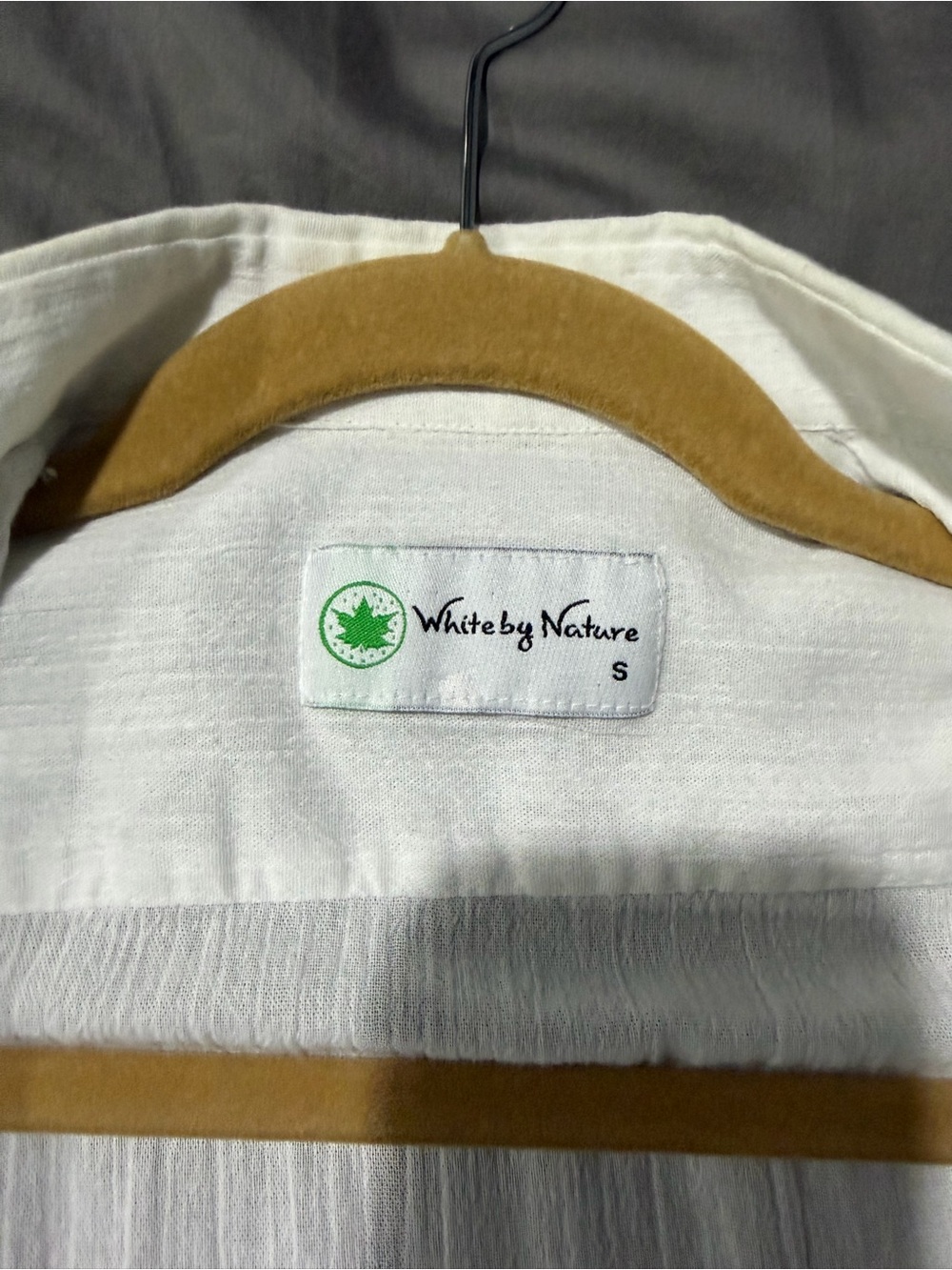 White by Nature Linen Short Sleeve Button Down Shirt - Picture 3 of 4